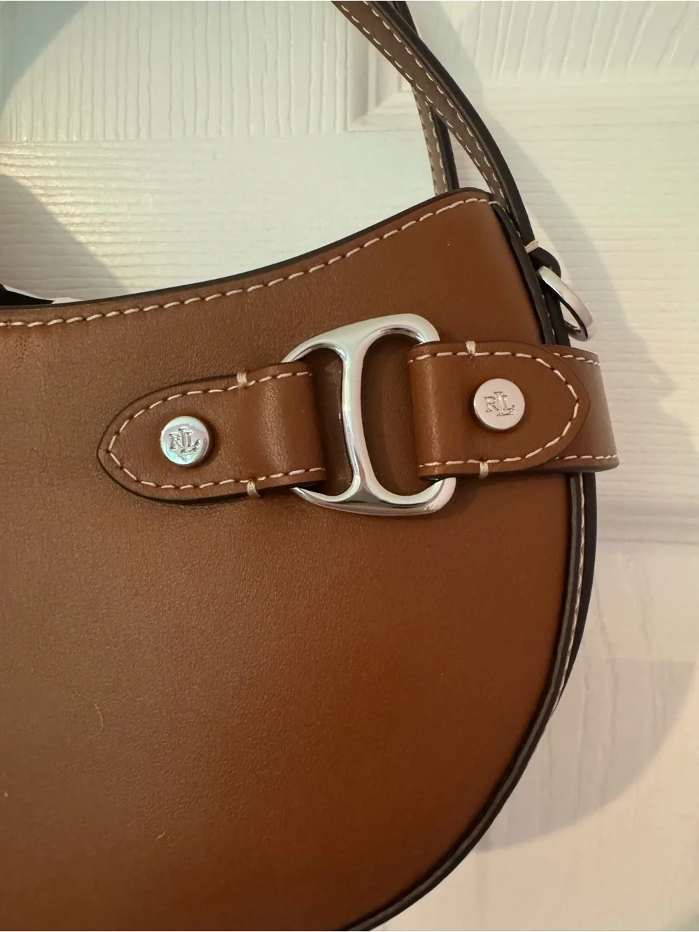 Lauren Ralph Lauren Leather Small Tasha Crossbody Bag